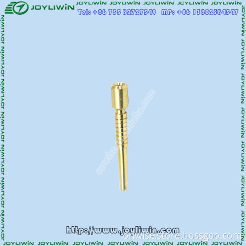 Gold plated finish brass precision copper shaft for electronic components and supplies